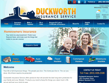 Tablet Screenshot of duckworthinsurance.com